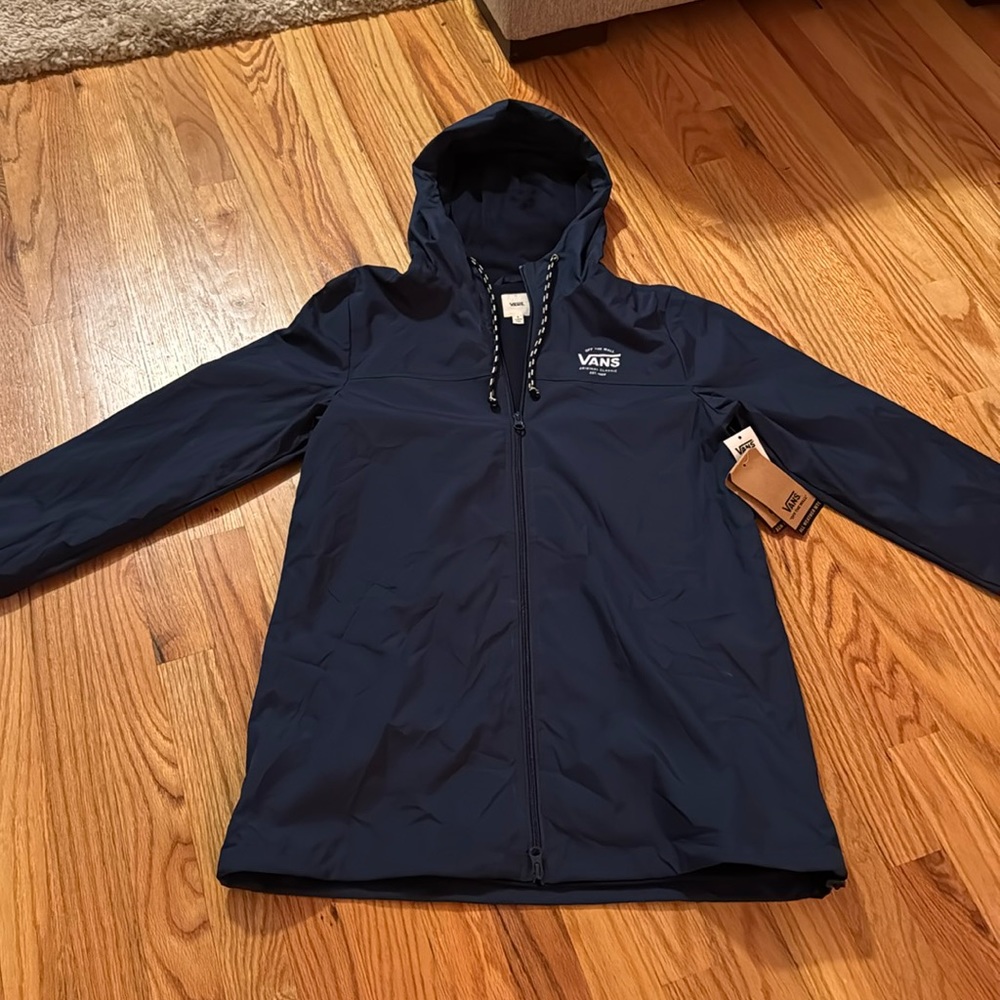 VANS Kastle MTE Long Windbreaker Hooded Zip Jacket - Picture 3 of 11